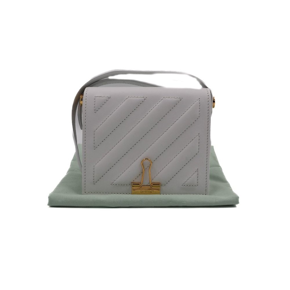 12875 OFF WHITE Shoulder Bag avec rabat medium Bag